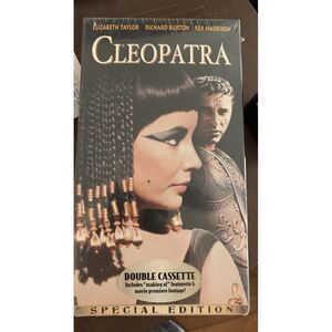 VHS-Cleopatra- Special Edition- 2 Tapes- 2001 Double‎ Cassette Elizabeth Taylor